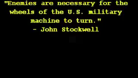 John Stockwell - CIA's War on Humans