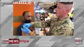 1426-National guard administering vaccine door-to-door in Dallas,Tx