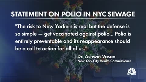 Health officials in NYC detect polio in city wastewater