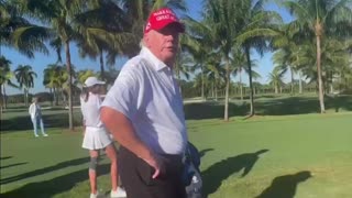 Reporter asks what Trump thinks of LIV.