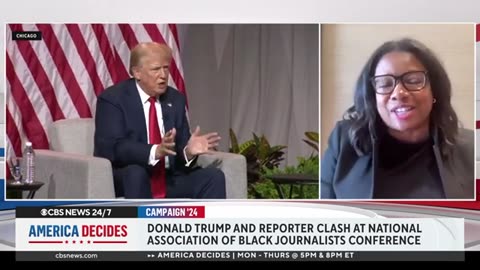 Trump lashes out during contentious panel at Black journalists convention