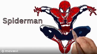 Learn how to draw Spiderman| Superhero drawing video| Fun and easy learning