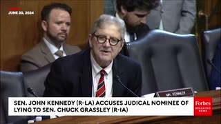 John Kennedy Outright Accuses Biden Nominee Of Lying To Grassley,