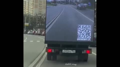 Truck showing drivers view in real time Amazing