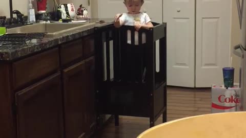 Baby Dropping Things Acting Like It’s An Accident