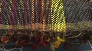 Lily Mills 2 Shaft Table Loom First Weave