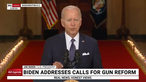 Biden addresses calls for gun reform, says ban on assault weapons should be reinstated