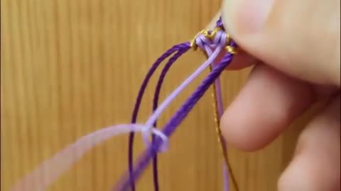 DIY braided rope, peach blossom bracelet, super pretty9