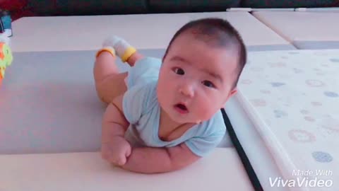Korean baby's Try flipping!