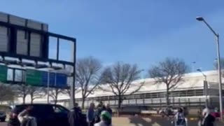 Pro-Palestinian protestors block roads leading into O’Hare Airport in Chicago