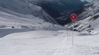 Beware of a false sense of security when skiing close to the piste!
