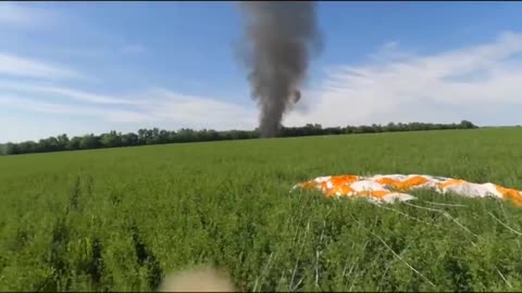 Russian Su-25 crash view from pilot's perspective