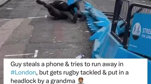 London Phone Thief Tackled Then Choked By Grandma