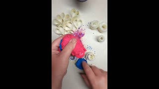 ASMR Star Clay Cracking With Soap Hearts & Roses