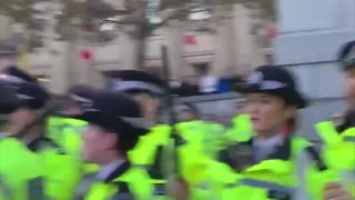 Police in London suppress pro-Palestine with significant force today