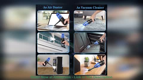 ☘️ Handheld Mini Vacuum Cleaner Cordless Air Duster Remover Computer Desk Electric Air Spray Cleaner