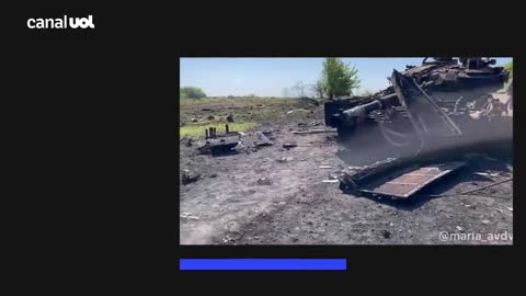 Ukrainian War releases videos destroying Russian tank