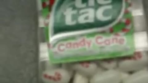 Tic Tac's with cute little candy Cain's on them