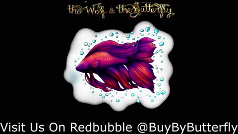 Siamese Fighting Fish (Betta Splendens) comes to life with this original creation by Kometes