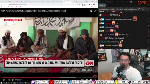 Hasanabi Reacts - CNN Reporter Enters US Base Captured By The Taliban