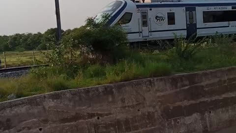 Vande Bharath train at Dharmavaram