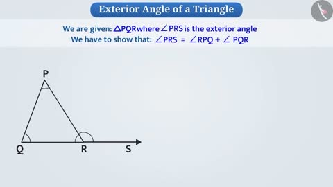 Exterior Angle of a Triangle and its property _ Part 1_3 _ English _ Class 7