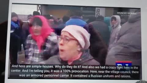 UKRAINIAN WOMAN SPEAKS OF THE UKRAINE MILITARY FIRING ON THEIR CITY