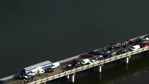 43-vehicle crash paralyses traffic on Chesapeake Bay Bridge in Maryland