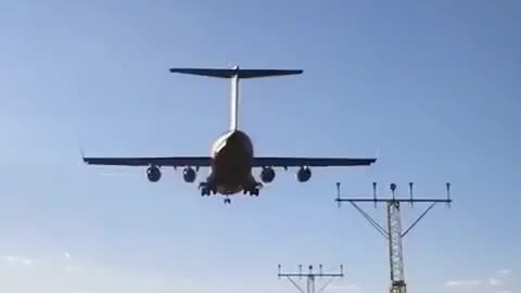 US military aircraft land in Rzeszow, Poland.