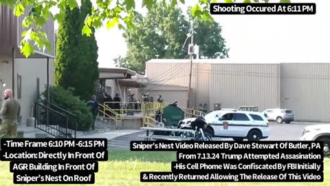 TRUMP SHOOTING EVENT ☈ SNIPER'S NEST VIDEO RELEASED BY DAVE STEWART OF BUTLER, PA