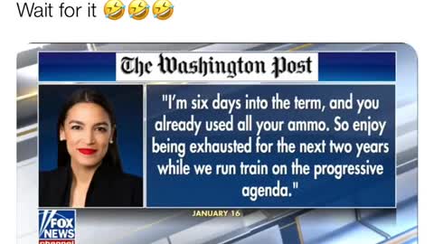 Ocasio-Cortez "run train" remark