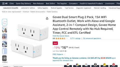 Govee Dual Smart Plug 2 Pack 2023 I Amazon best deals