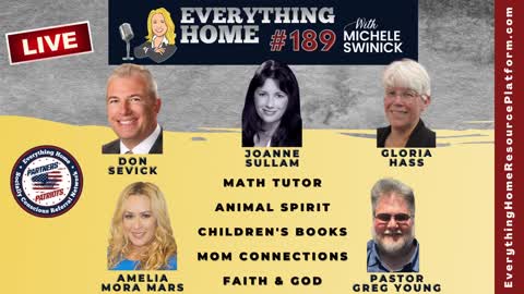 189 LIVE: Math Tutor, Animal Spirit, Children's Books, Mom Connections, Faith & God *March Maskless*
