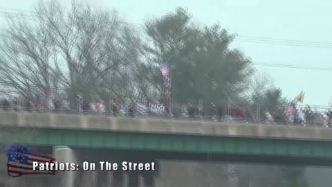 PEOPLES CONVOY - HAGERSTOWN - DAY 1 BELTWAY DRIVE - SUPPORT ON OVERPASSES