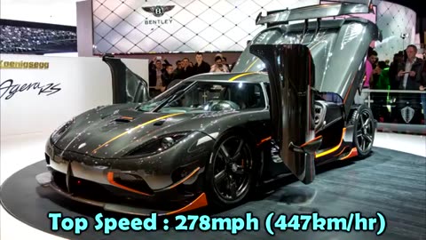 Top 10 Fastest Cars In The World