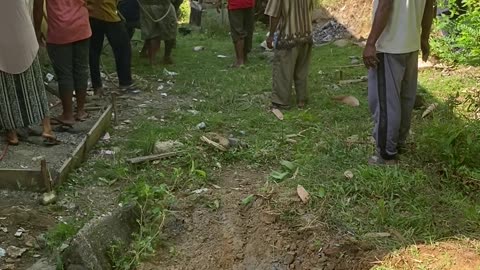 Pulling A Buffalo Out Of A Well