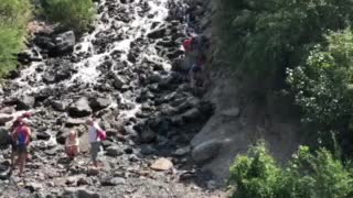 Beautiful huge waterfall in Utah!