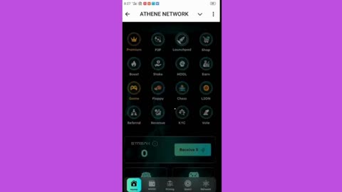 new mining mini app telegram ATHENE NETWORK