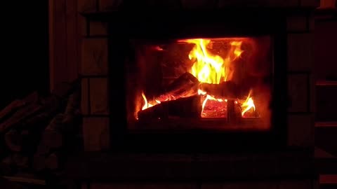 #fireplace #relaxing #christmas 🔥 Relaxing Fireplace with Burning Logs and for Stress Relief 4K UHD