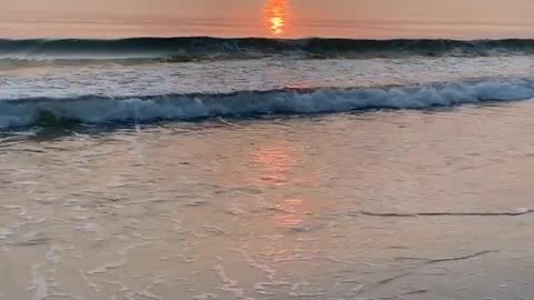 View of Sunset from the beach