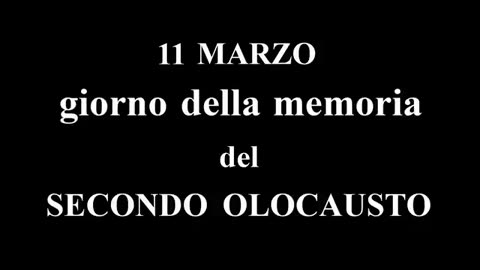 Dr. Massimo Citro - 11 marzo, Giorno della Memoria del SECONDO OLOCAUSTO