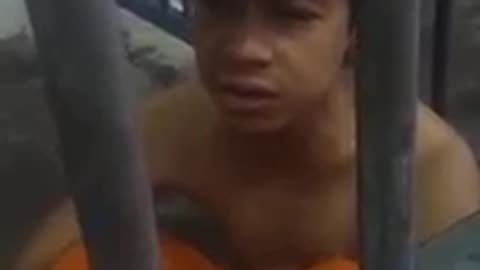 Child in Jail reciting Quran with beautiful voice
