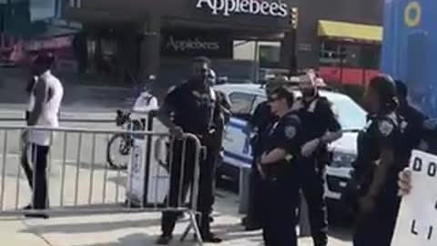 NEW YORKERS Shut down vax van in Bed Stuy BKLN 28th July