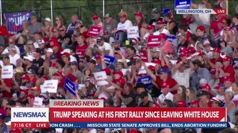WATCH: President Donald Trump reads famous snake poem at rally Ohio