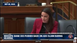 Embarassing: Bank CEO Pushes Back On AOC Claim During Hearing
