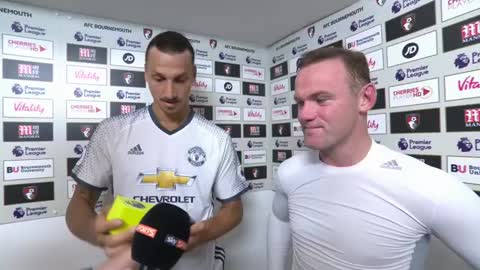 VIDEO: When Zlatan Ibrahimovic decides Wayne Rooney is Man of the Match