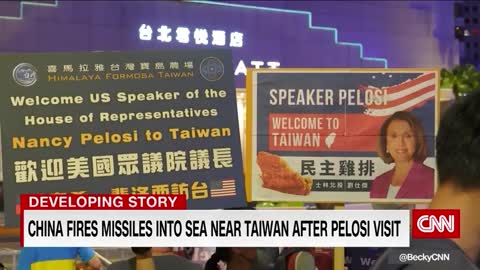 China fires missiles towards Taiwan strait in drill after Pelosi visit