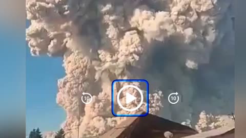 Mount Sinabung volcano Indonesia erupts