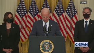Geriatric Biden Can't Even Remember Reporter's Question as Afghanistan Burns