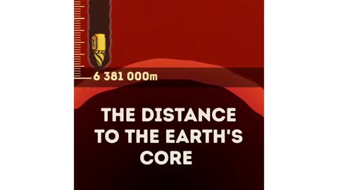 The distance to the earth core